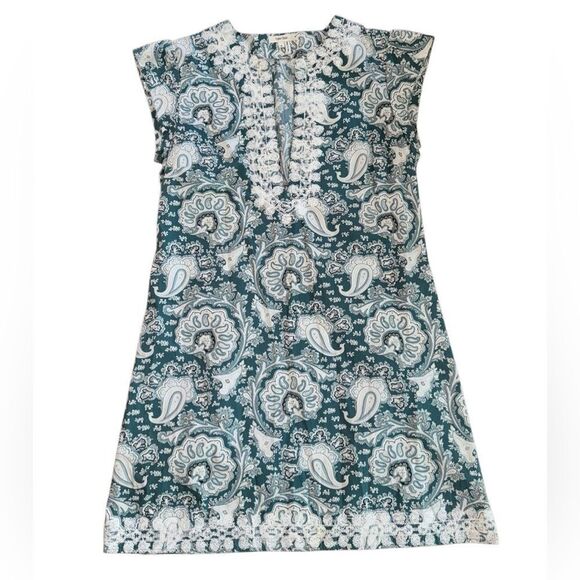 Tyler Boe Women's Belle Beach Embroidered Shift Dress 100% Cotton Size 8 - Picture 1 of 4